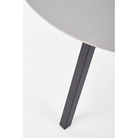 Okrogla miza BALROG, konstrukcija - črna, plošča - svetlo siva (2p=1ks)