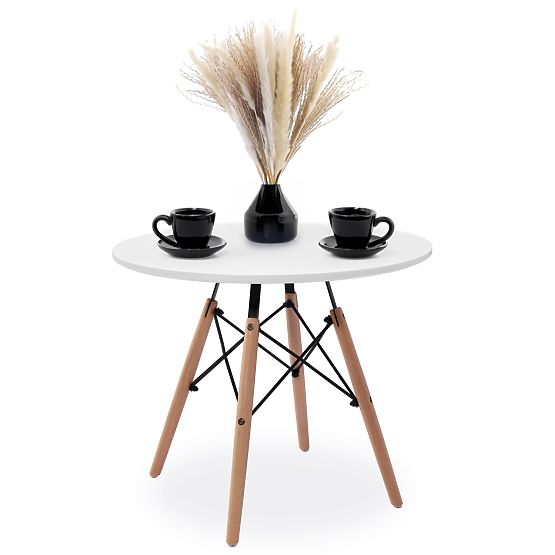 Okrogla miza PARIS DTW 60 cm bela