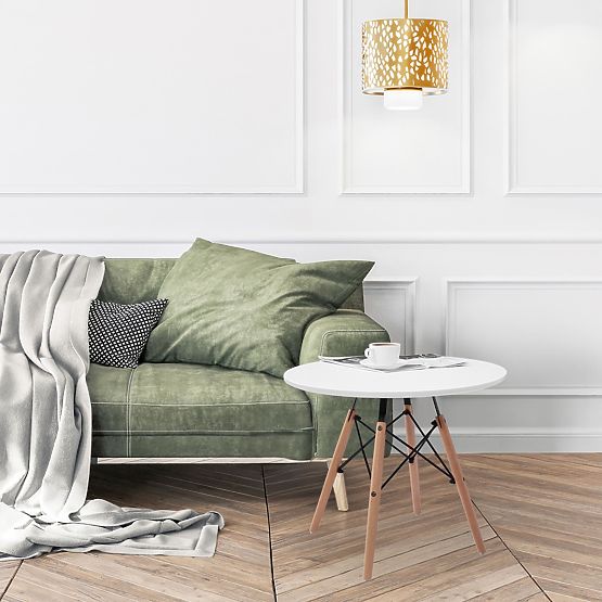 Okrogla miza PARIS DTW 60 cm bela