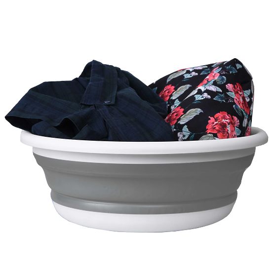 Okrogla posoda 37 cm belo-siva ELBA COMPACT 9 litrov