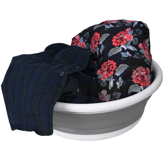 Okrogla posoda 37 cm belo-siva ELBA COMPACT 9 litrov