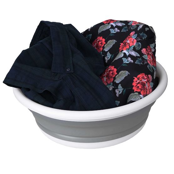Okrogla posoda 37 cm belo-siva ELBA COMPACT 9 litrov