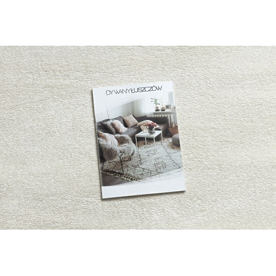 Okrogla preproga SOFTY Enobarvna, kremna