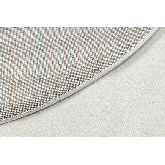 Okrogla preproga SOFTY Enobarvna, kremna