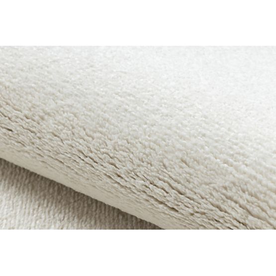 Okrogla preproga SOFTY Enobarvna, kremna