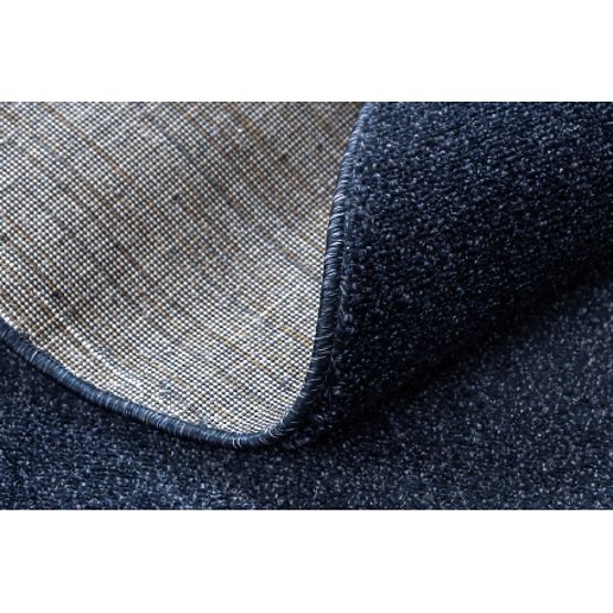 Okrogla preproga SOFTY Enotna, Enobarvna, temno modra