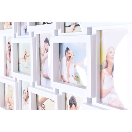 Okvir za fotografije za 18 fotografij Morka bela