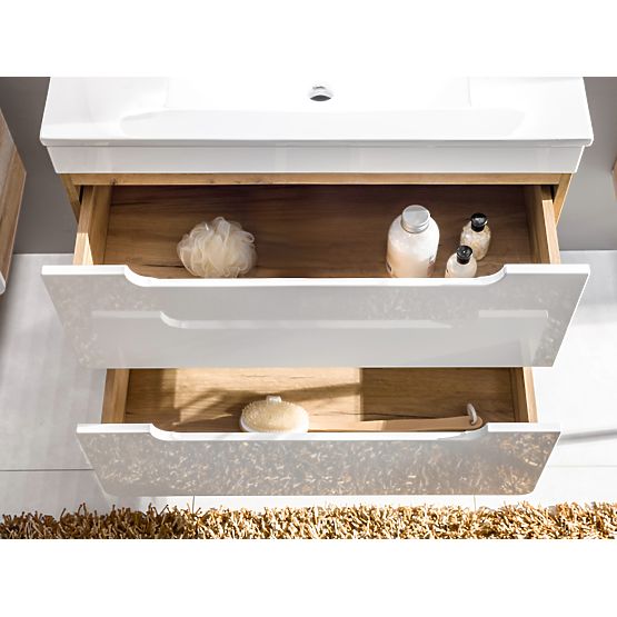 Omara pod umivalnik 80 cm 2 predala
