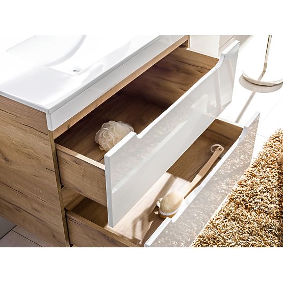 Omara pod umivalnik 80 cm 2 predala