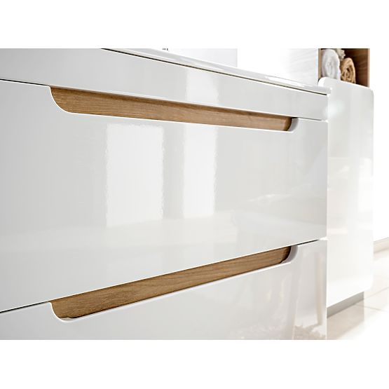 Omara pod umivalnik 80 cm 2 predala