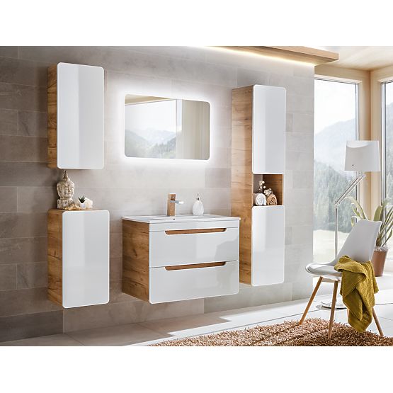 Omara pod umivalnik 80 cm 2 predala