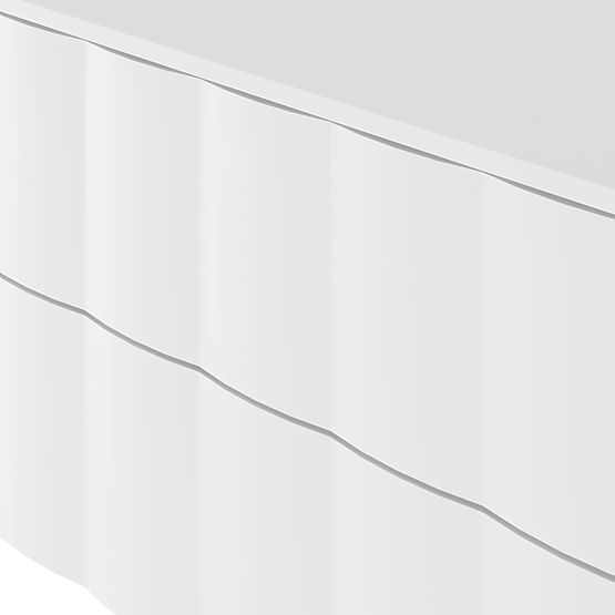 Omara pod umivalnik Grita 80 cm, bela, valovit sprednji panel