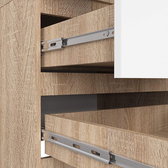 OMARA STAR S 60 cm 2 VRATA 2 PREDALA PK SONOMA / BELA