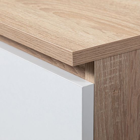 GARDEROBA STAR S 60 cm 2 VRATI 2 PREDALI SONOMA / BELA