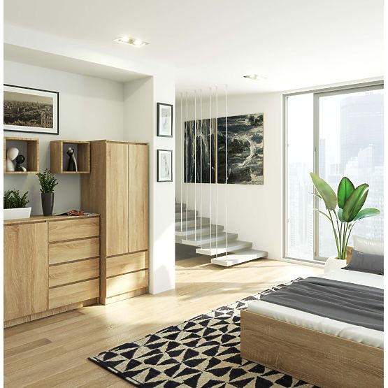 OMARA STAR S 60 cm 2 VRATI 2 PREDALA PK SONOMA