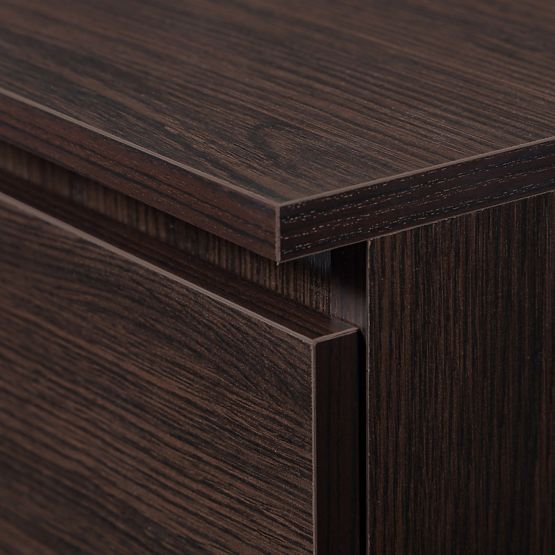 Omara za čevlje 2 nagibna vrata 60 cm - wenge