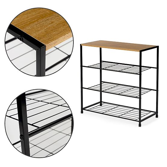 Omara za čevlje stojalo regal police loft 3 ravni