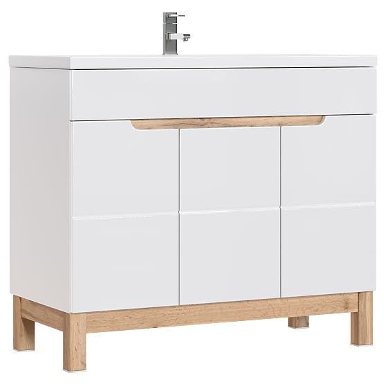 Omarica pod umivalnik 100 cm 3 vrata
