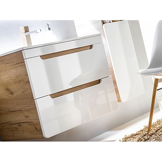 Omarica pod umivalnik na plošči 60 cm 2 predala