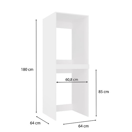 Omarica za Pralni in Sušilni Stroj POLA TWIN Bela