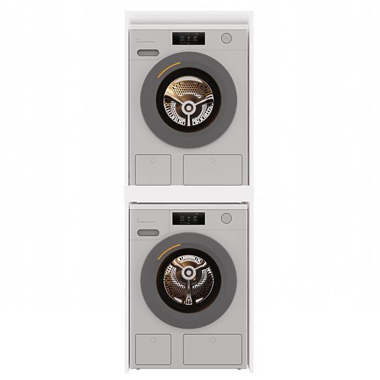 Omarica za Pralni in Sušilni Stroj POLA TWIN Bela