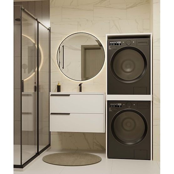 Omarica za Pralni in Sušilni Stroj POLA TWIN Bela