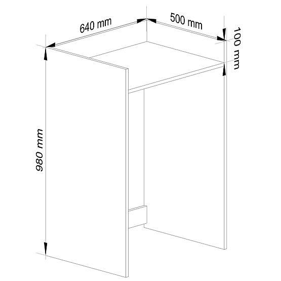 OMARICA ZA PRALNI STROJ FIN ČRNA