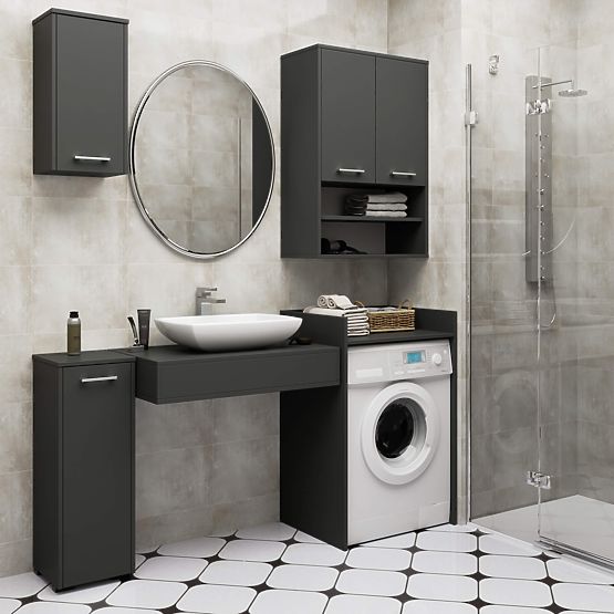 OMARICA ZA PRALNI STROJ FIN GRAFITNO SIVA