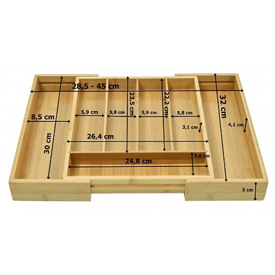 Organizator za pribor bambusni vložek Juan
