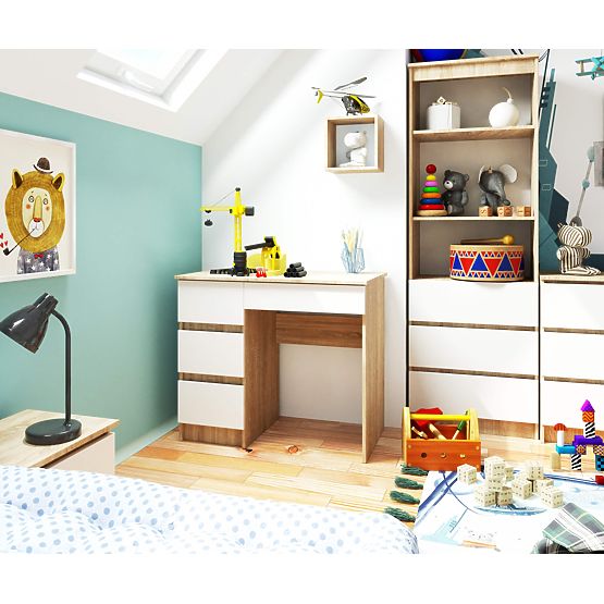 PISALNA MIZA A-7 CLP PK DUB SONOMA / BELA LEVOSTRANSKA