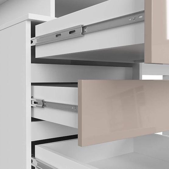 PISALNA MIZA CLP 135 cm PK BELA / CAPPUCCINO SIJAJ