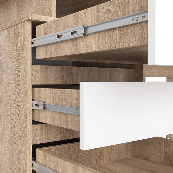 PISALNA MIZA CLP 135cm PK SONOMA / BELA