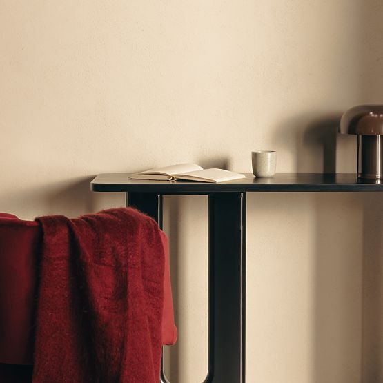 Pisalna miza/konzola Lichi 120 cm, črna, loki