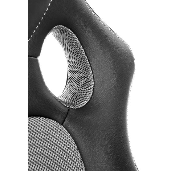 Pisaniški stol BERKEL - črno-siv