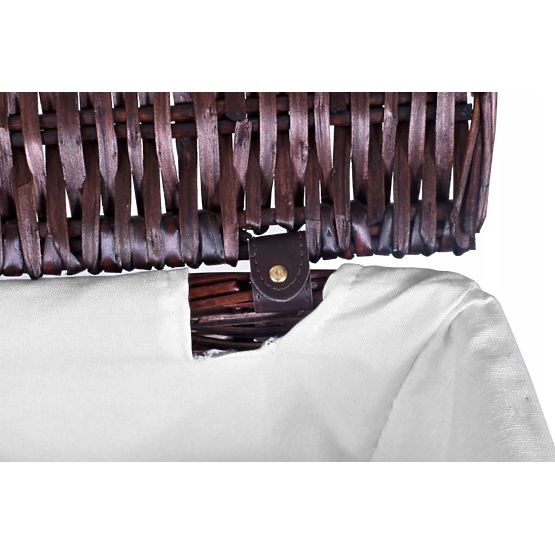 Pletena košara 72L 40x30x60 cm rjava