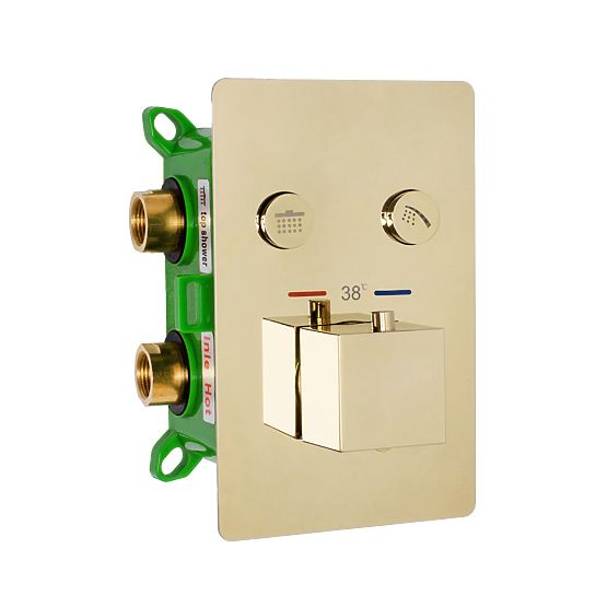 Podometna pršna garnitura s termostatom FENIX DAVIS Zlata + BOX