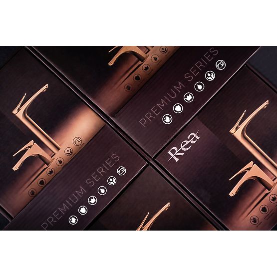 Podometna Umivalniška Armatura REA Joe Zlata Krtačena