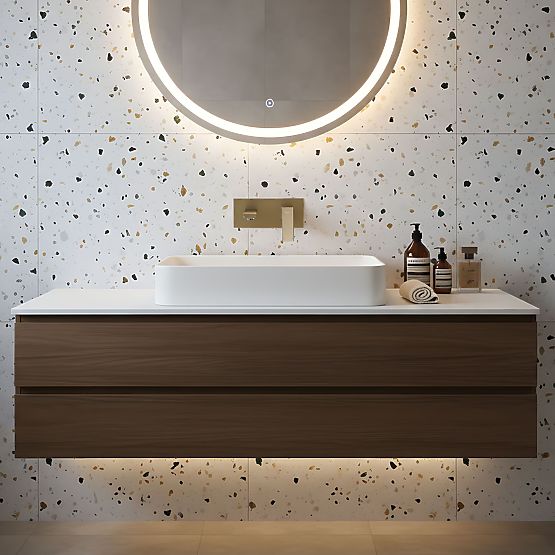 Podometna Umivalniška Armatura REA Joe Zlata Krtačena