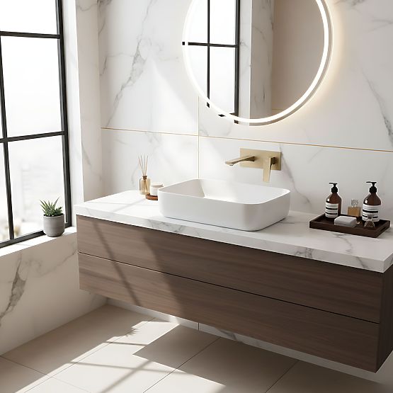 Podometna Umivalniška Armatura REA Joe Zlata Krtačena