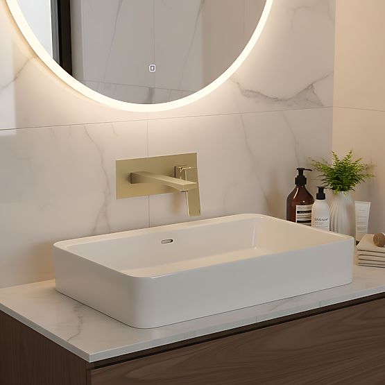 Podometna Umivalniška Armatura REA Joe Zlata Krtačena