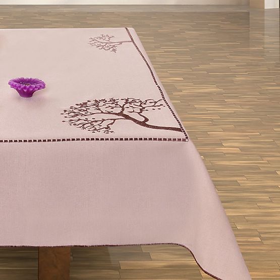 Pogrinjek OLD COLLECTIONS barva bež vezen rastlinski motiv 30x45 decor tephani