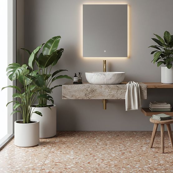 Pohištveni umivalnik REA Amelia ASH MATT