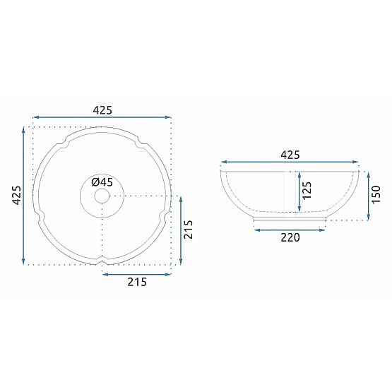 Pohištveni umivalnik Rea Asanti