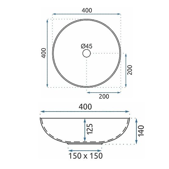Pohištveni umivalnik Rea Etno