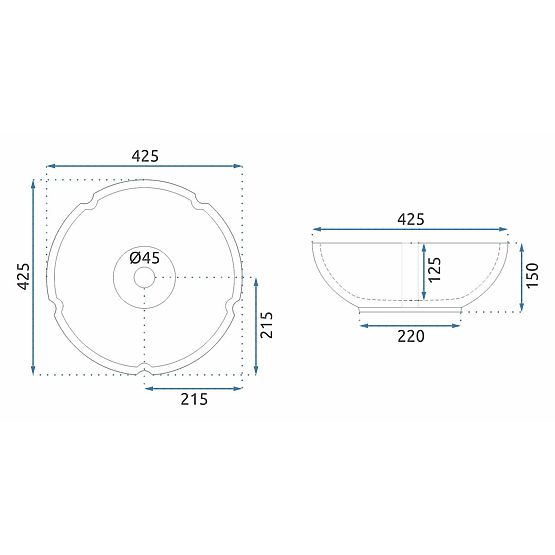 Pohištveni umivalnik Rea Felicia