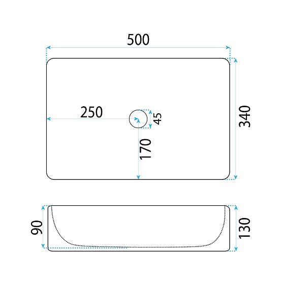 Pohištveni umivalnik Rea Fiorella