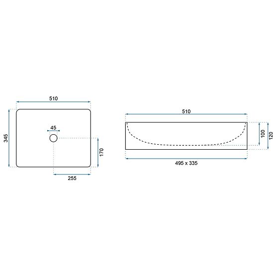 Pohištveni umivalnik REA Inga Črni Marmor Mat