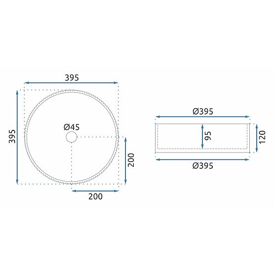 Pohištveni umivalnik Rea Ingrid Črna