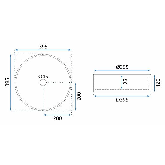 Pohištveni umivalnik Rea Ingrid Grey