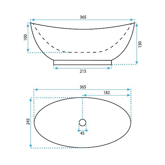 Pohištveni umivalnik Rea Kate 36